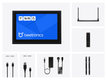 7 Zoll Touchscreen Metall