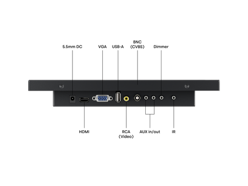 Monitor 12 Pollici Metallo