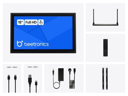 Touchscreen 15 Pollici Metallo