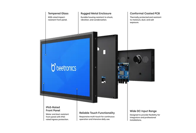 17 Zoll Touchscreen Metall