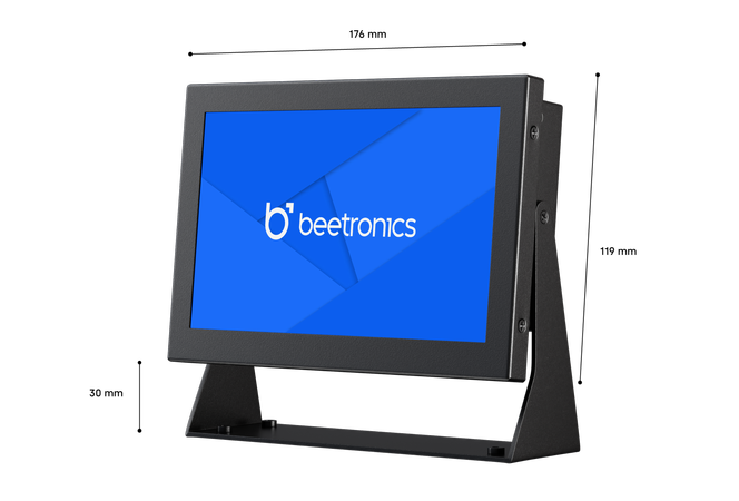 7 Zoll Monitor Metall