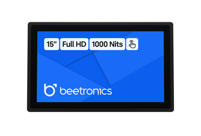 15 Zoll Touchscreen Metall (High-Brightness)