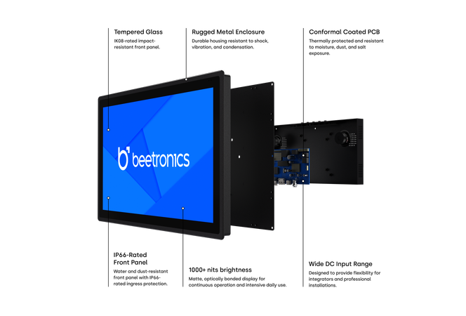 17 Zoll Touchscreen Metall (High-Brightness)