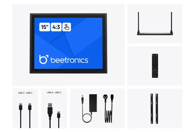 Touchscreen 15 Pollici Metallo (4:3)