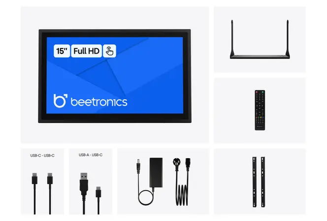15 Zoll Touchscreen Metall